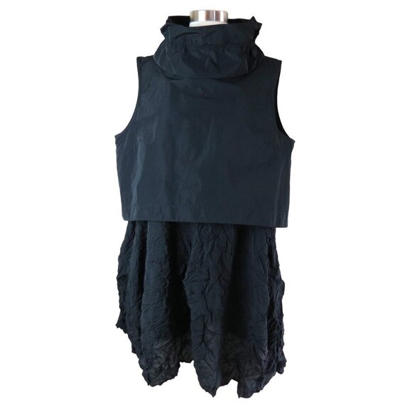 Vintage René Madison Ave Women's Black Avant-Garde 2-Piece Dress & Top Set M - Picture 2 of 14